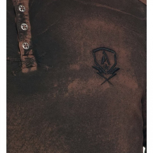 Футболка Affliction Standard Destroy Henley фото